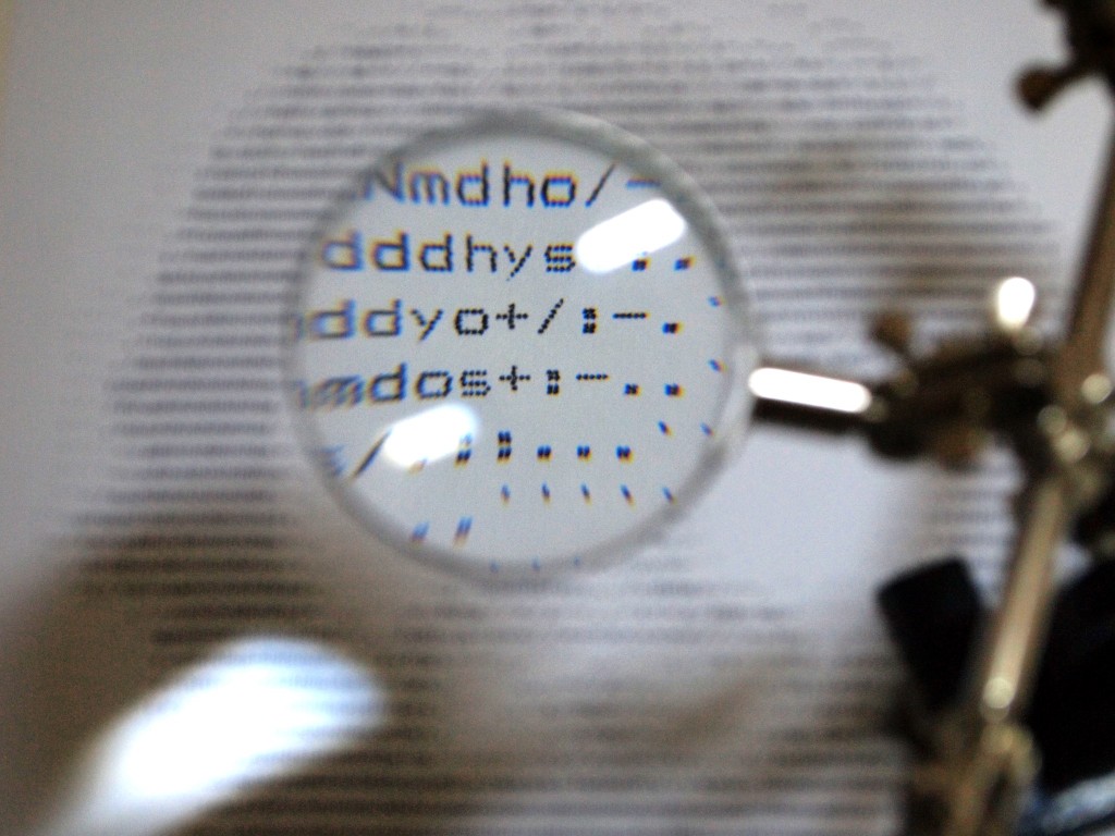 Mapping the dots using magnifying glass